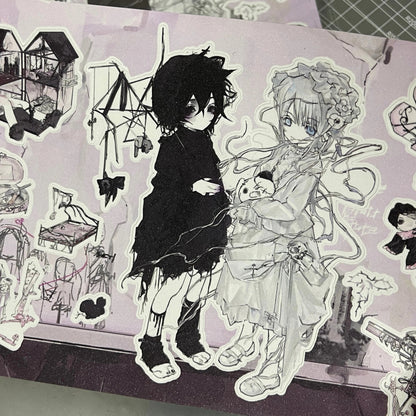 [Shuqima] Catlily Character Sticker 21*15cm