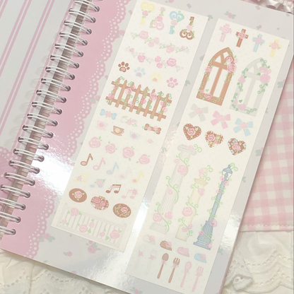 [Dear Doris] Rose Daily Deco Kiss Cut Tape
