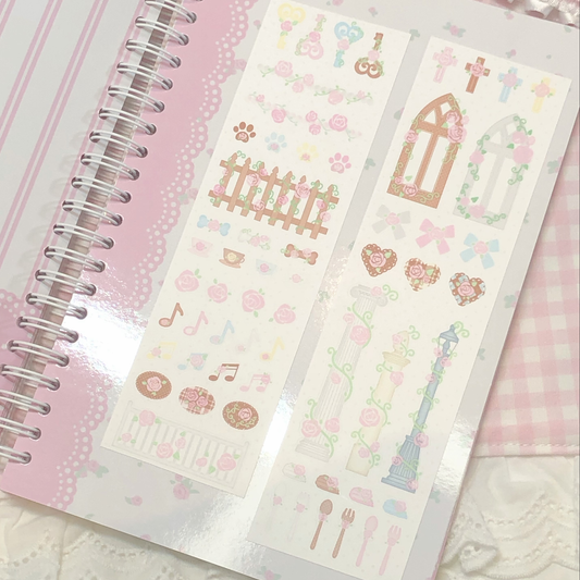 [Dear Doris] Rose Daily Deco Kiss Cut Tape