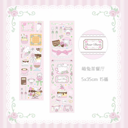 [Dear Doris] Rabbit Cafe Kiss Cut Tape