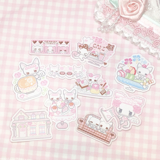 [Dear Doris] Pixel Animal Glitter Sticker Pack