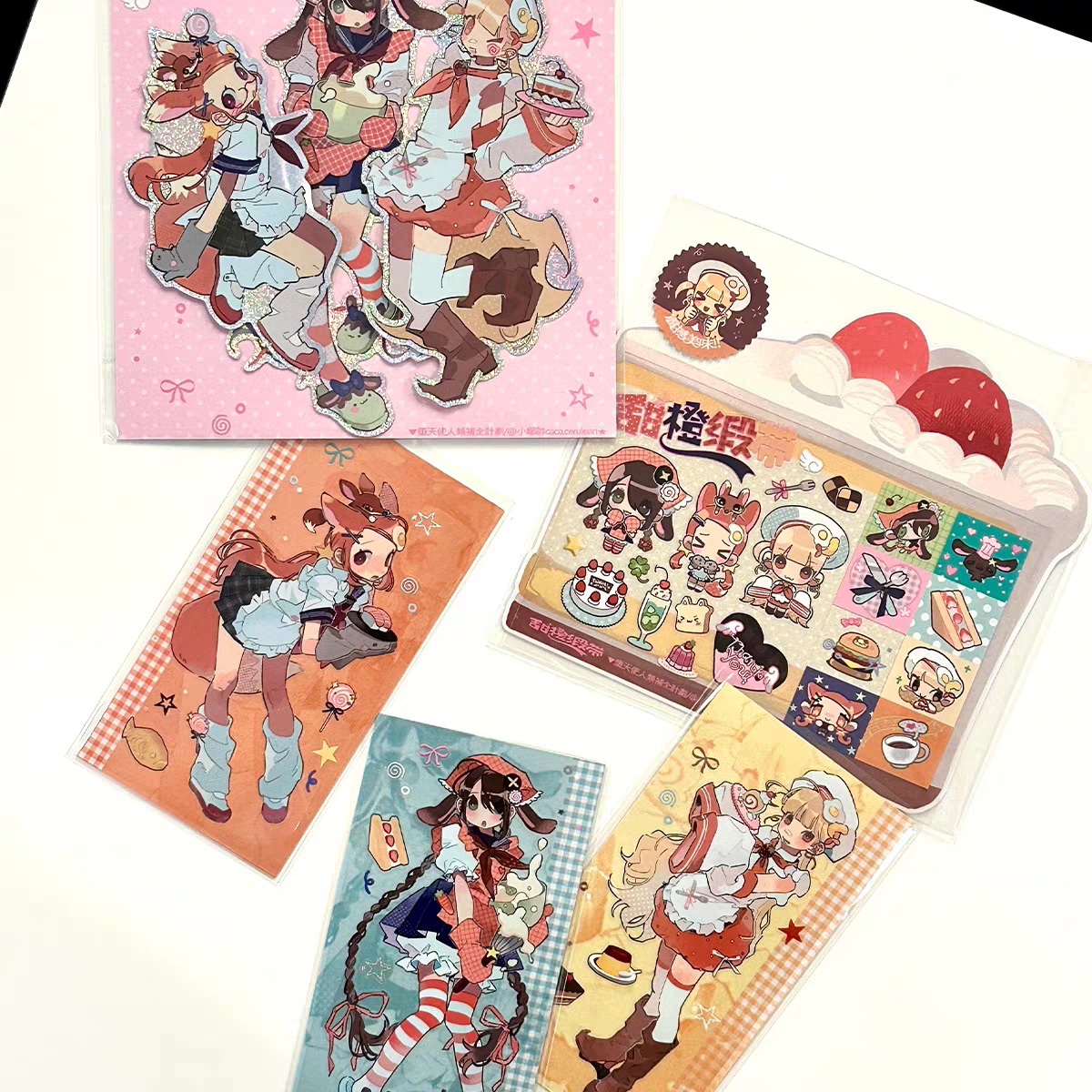 [Cacacerulean] Orange Ribbon Series Sticker