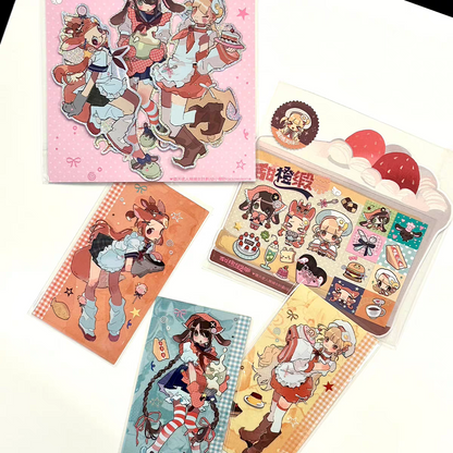 [Cacacerulean] Orange Ribbon Series Sticker