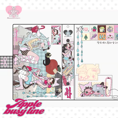 [Cacacerulean] AppleBusyline A6 Binder