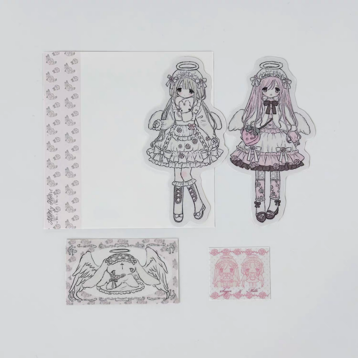 [Milky Heart] Doll Die Cut Sticker Pack