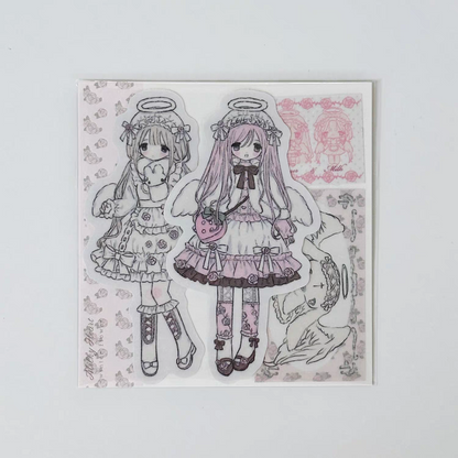 [Milky Heart] Doll Die Cut Sticker Pack