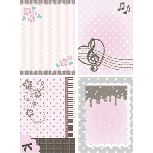 [s29umm] Strawberry Chocolate Memo Sticker Pack 8*11cm