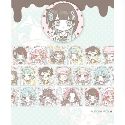 [Seolkee] Dot Mint Girl Kiss Cut Tape