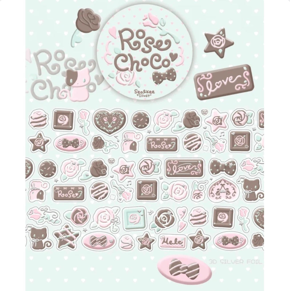 [Seolkee] Rose Choco Kiss Cut Tape