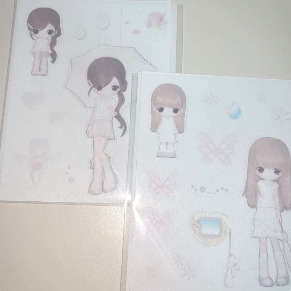 [Coraltree] Umbrella Girl Sticker