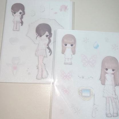 [Coraltree] Umbrella Girl Sticker