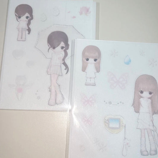 [Coraltree] Umbrella Girl Sticker