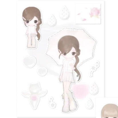 [Coraltree] Umbrella Girl Sticker