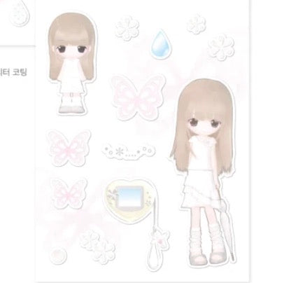 [Coraltree] Umbrella Girl Sticker