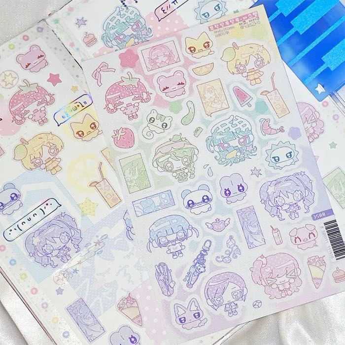 [Ako Aikong] Colorful Girl Sticker