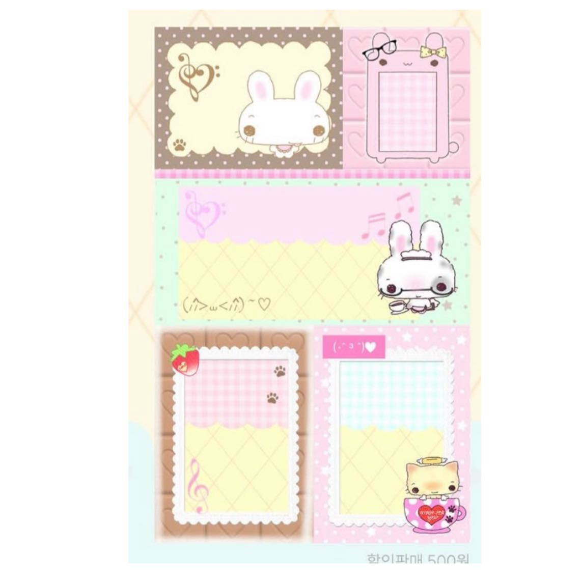 Happy Nyang Day Bunny Memo Sticker