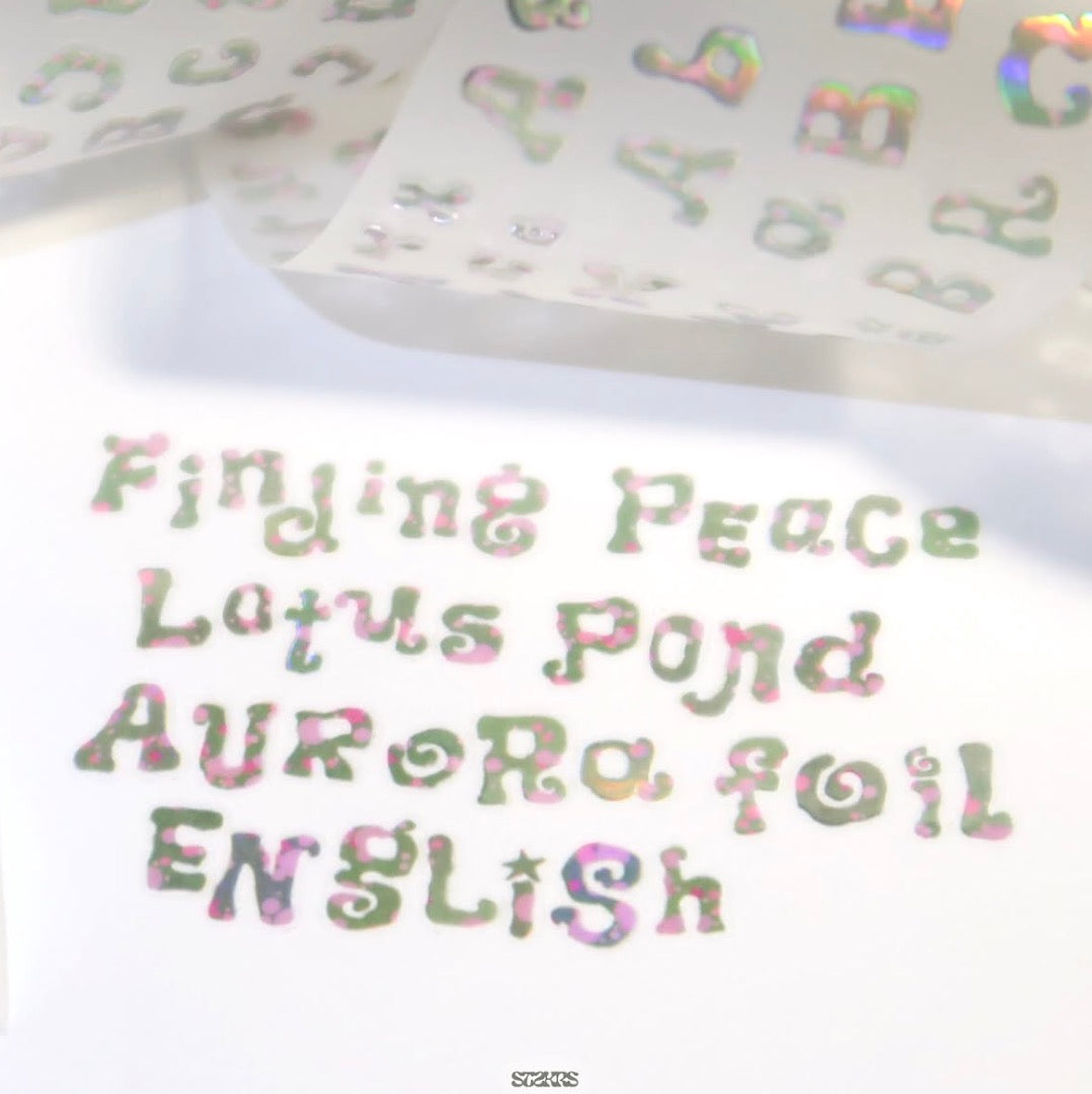 [St2krs] Twisty Alphabet Lotus Kiss Cut Tape