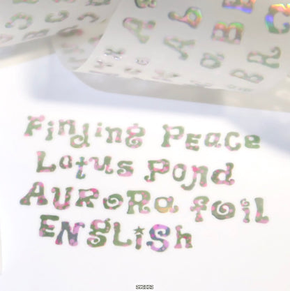 [St2krs] Twisty Alphabet Lotus Kiss Cut Tape