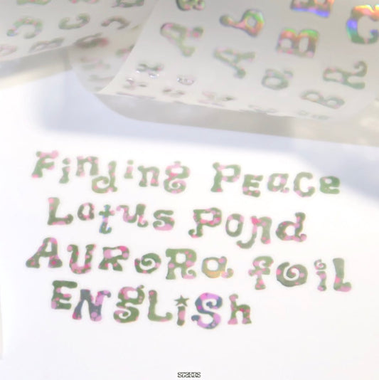 [St2krs] Twisty Alphabet Lotus Kiss Cut Tape