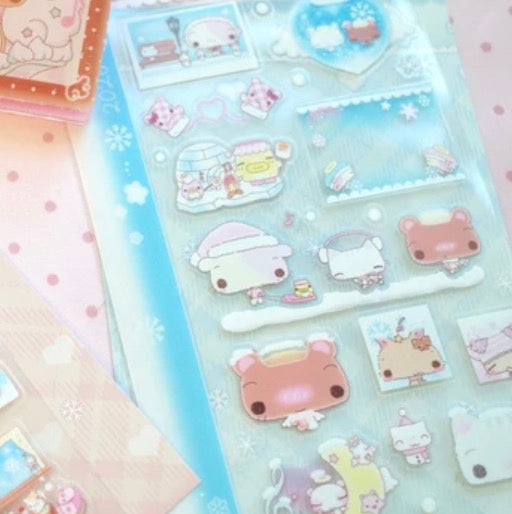 [Happy Nyang Day] Sweet Blue Winter Sticker