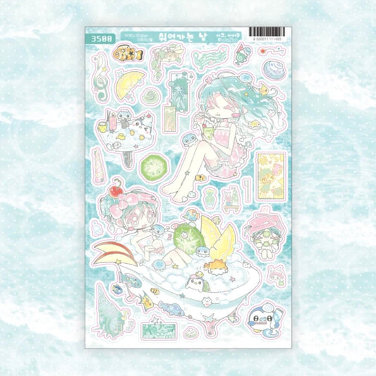 [Ako Aikong] A Day Off Sticker