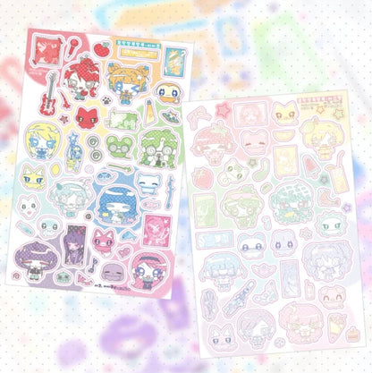 [Ako Aikong] Colorful Girl Sticker