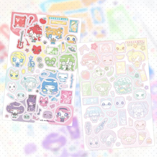 [Ako Aikong] Colorful Girl Sticker