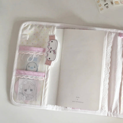 [iieeffi7] Pink TriFold Journal Cover Bag