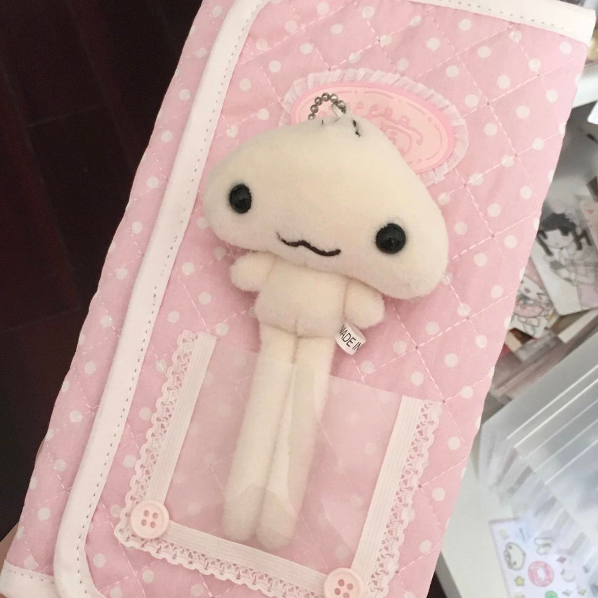 [iieeffi7] Pink TriFold Journal Cover Bag