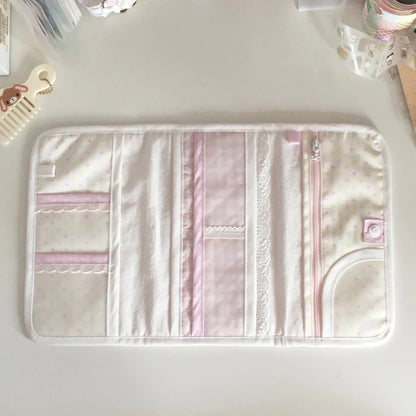[iieeffi7] Pink TriFold Journal Cover Bag
