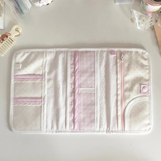 [iieeffi7] Pink TriFold Journal Cover Bag