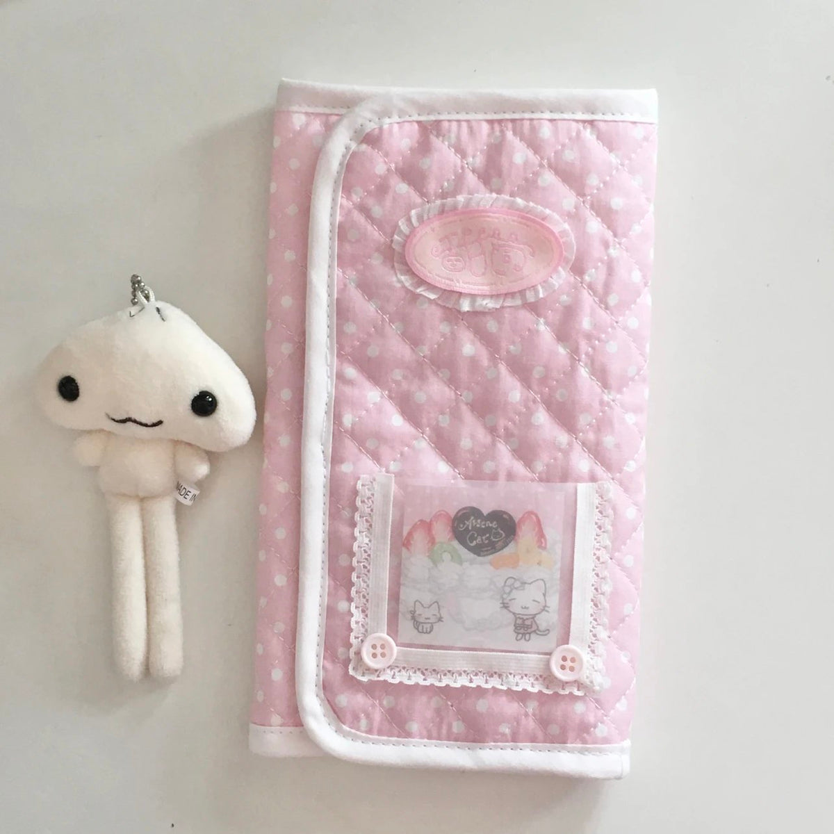[iieeffi7] Pink TriFold Journal Cover Bag