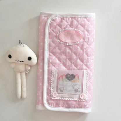 [iieeffi7] Pink TriFold Journal Cover Bag