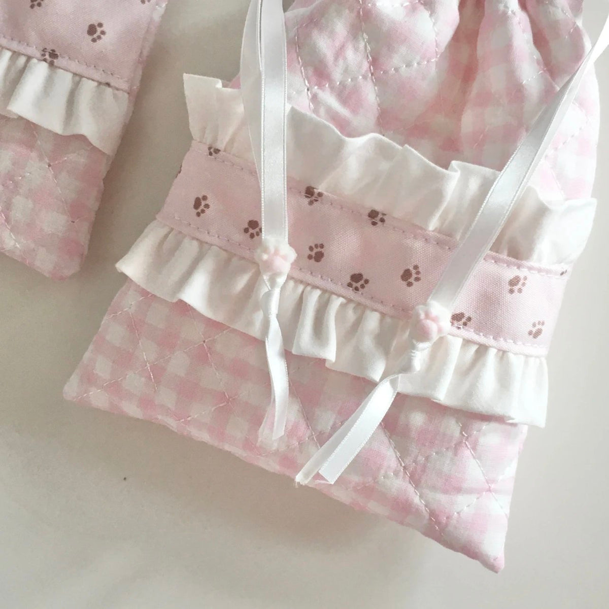 [iieeffi7] Cat Paw Drawstring A7 Binder Bag