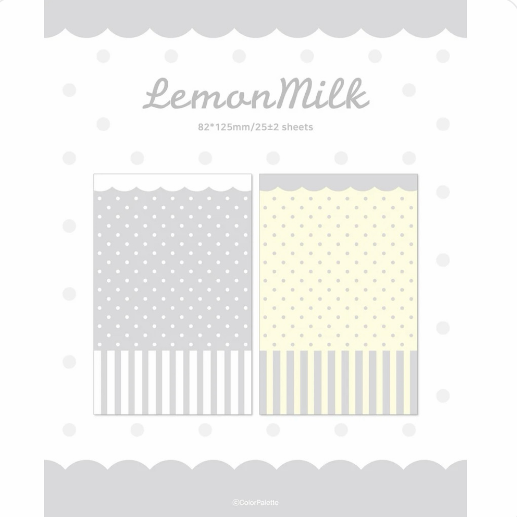 [Color Palette] A7 Lemon Milk Refill Page