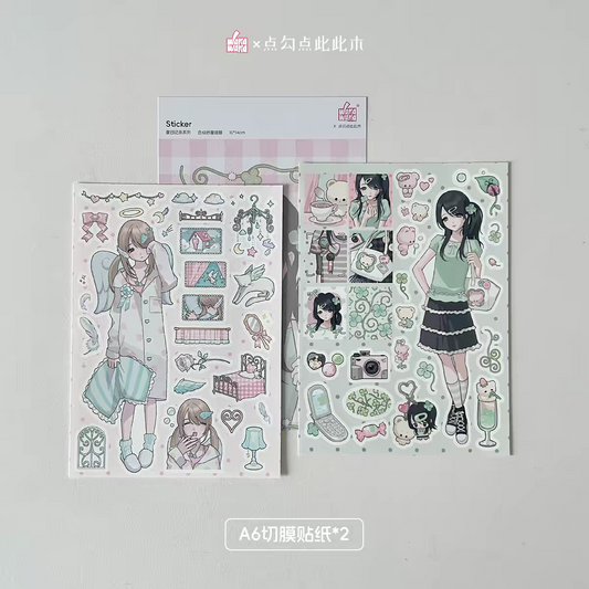 Wakawaka & Xiaochai Sticker Pack 2p
