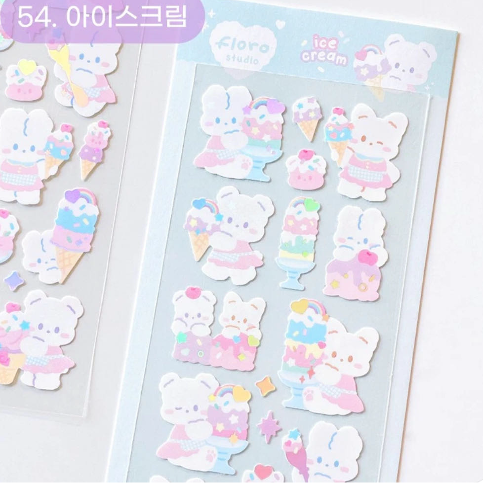 Floro Studio Ice Cream Deco Sticker