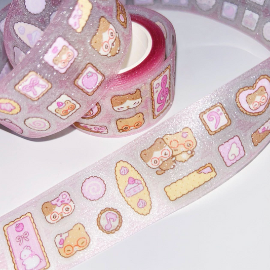Pompomroom Strawberry Chocolate Cookie Kiss Cut Tape