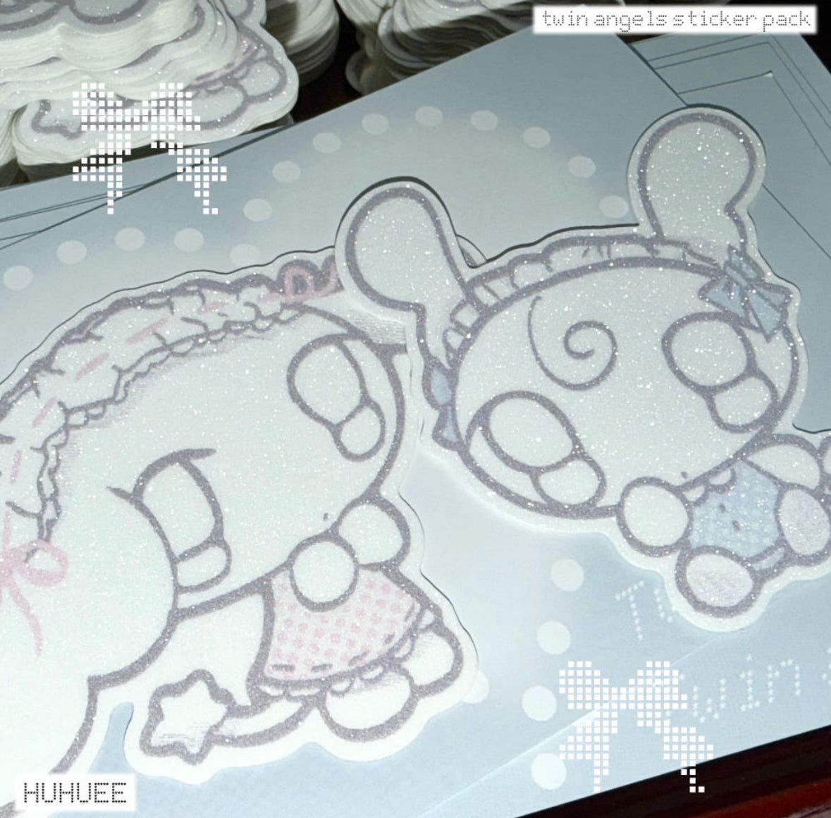 [Huhuee] Twin Angel Sticker