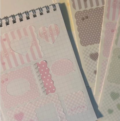 [Happiest] Cute Pop Frame Memo Sticker Pack