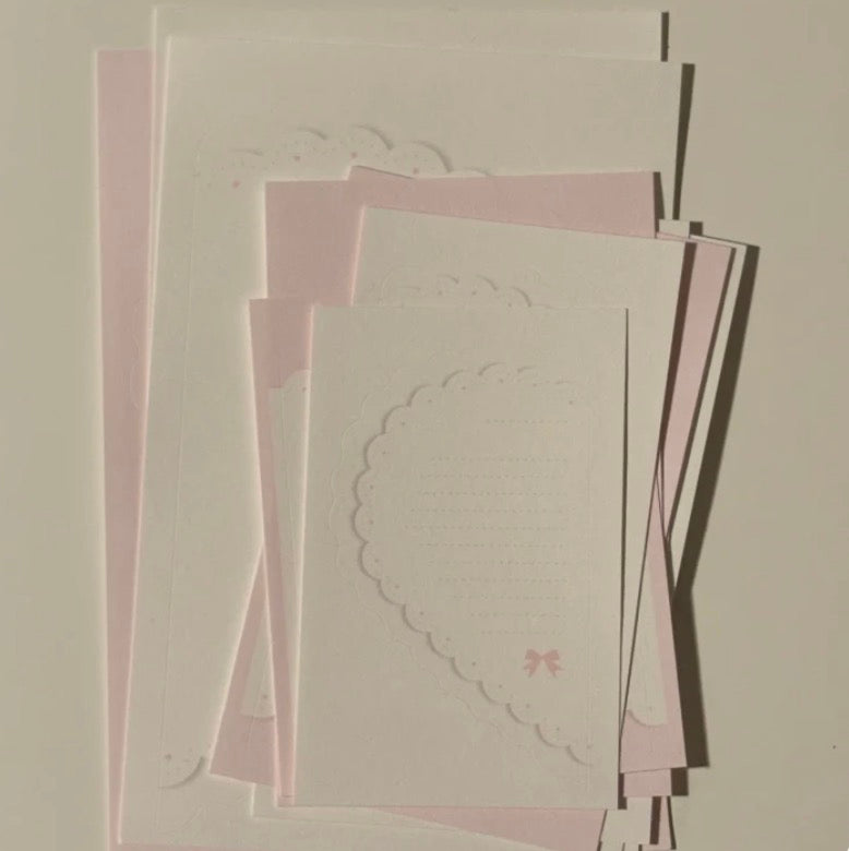 [Happiest] Heart Lace Memo Sticker Pack