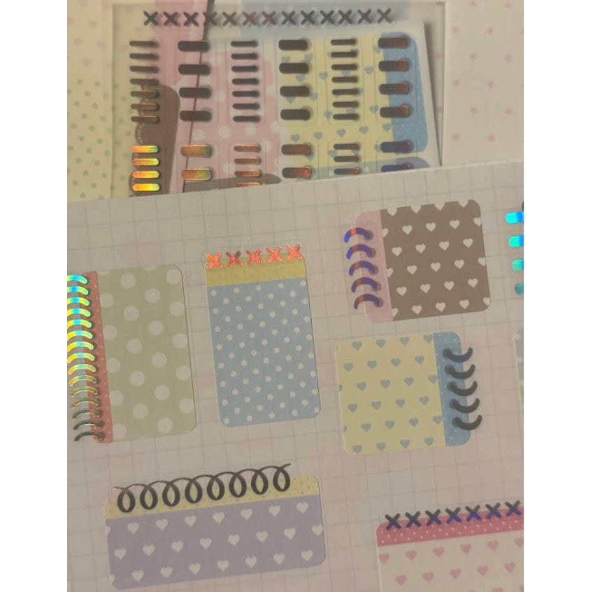 [Happiest] Layering Notes Memo Sticker Pack