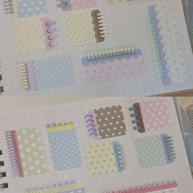 [Happiest] Layering Notes Memo Sticker Pack