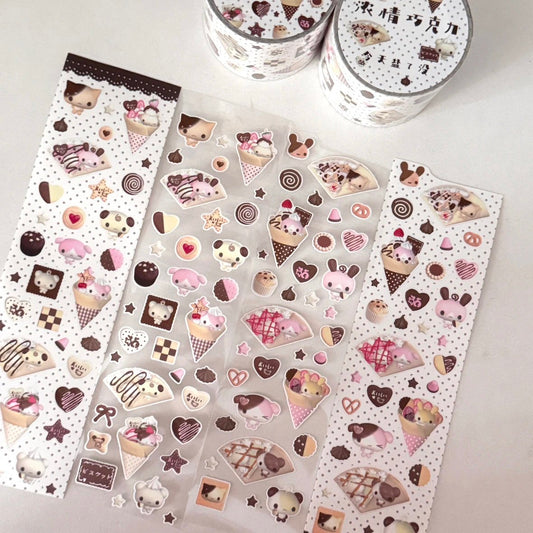 [Today's Salt] Animal Crepes Kiss Cut Tape