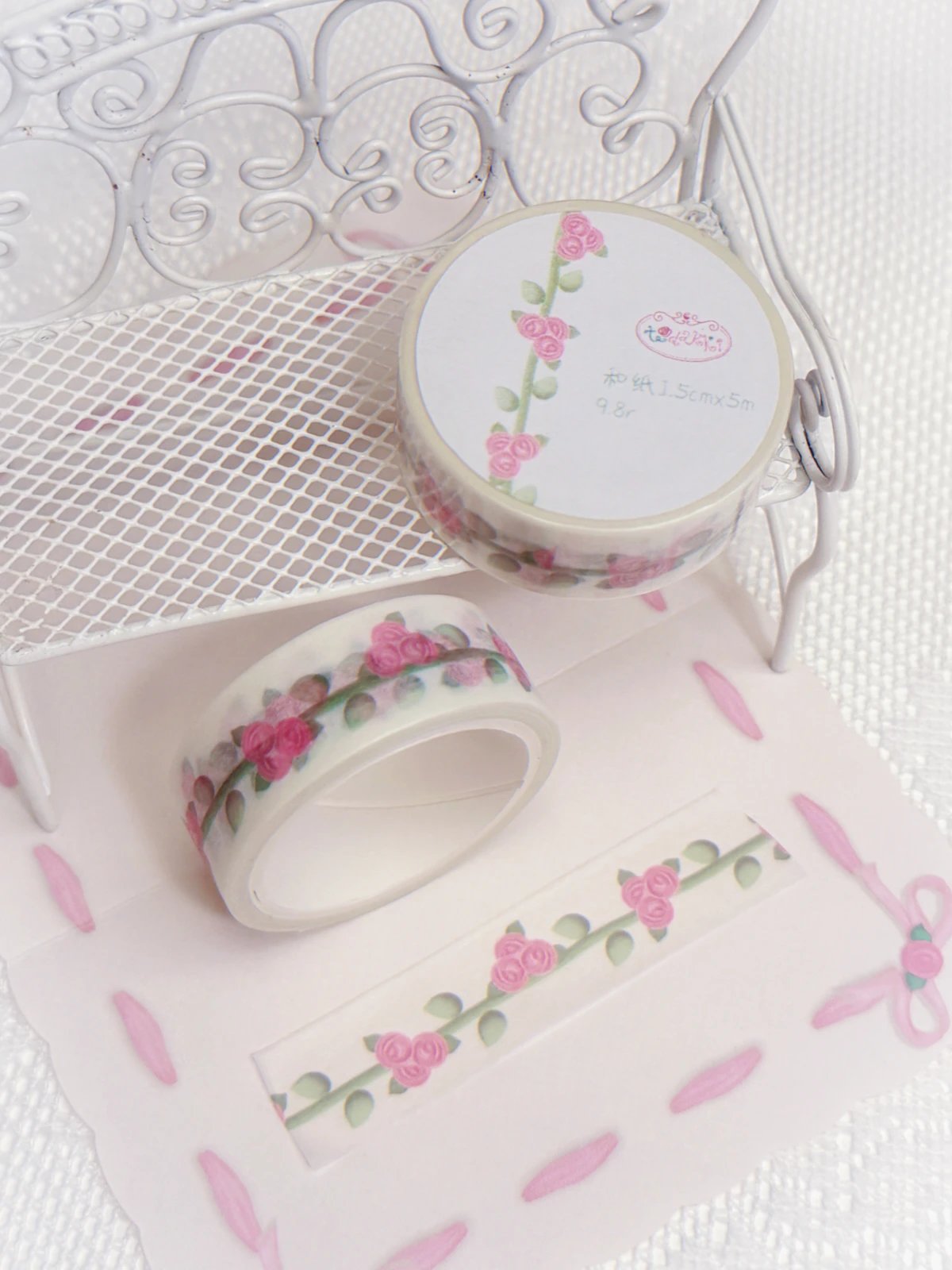 [Todakki] Cream Rose Washi Tape