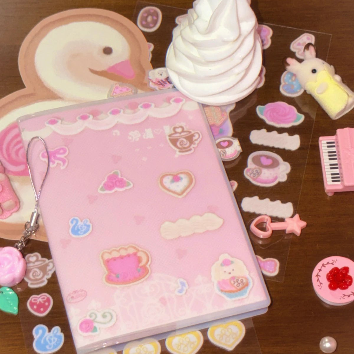 [Todakki] Rose Cafe Felt Sticker