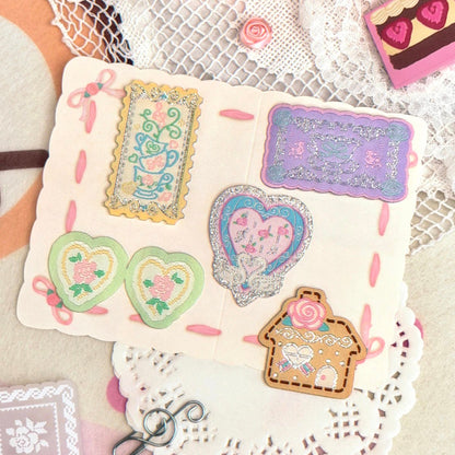 [Todakki] Rose Cafe Fabric Sticker