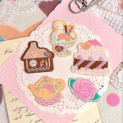 [Todakki] Rose Cafe Fabric Sticker