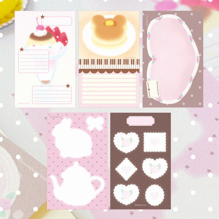[Pompomroom] Rose Cafe Sticker Pack 10p