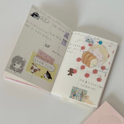 [Little Cream] A6 Cream Half Year Journal Notebook 96p